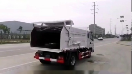 凯马自卸式垃圾车操作视频